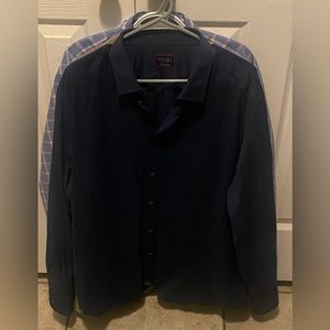 Untuckit shirts.  comfortable, moisture wickening and breathable!